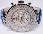 Breitling Copy Watches China Made - Breitling chronometer Navitimer Silver Face Watch 42mm 